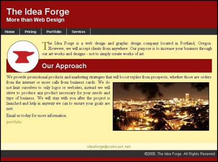 The Idea Forge Website